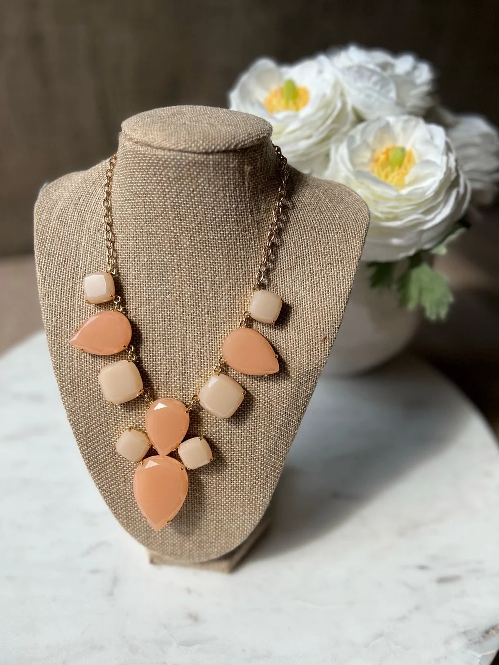 Kate Spade Statement Necklace in Blush Pink Like New